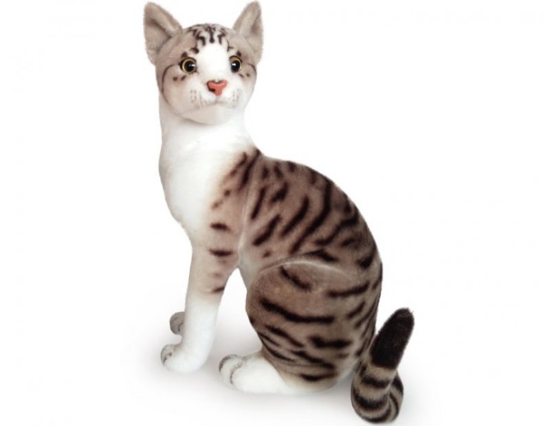 Bílomourovatá kočička Micinka 26 cm
