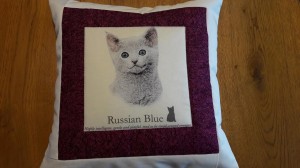 Polštářek Ruská modrá kočka